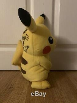 Unique Pokemon Collectible. Pikachu Plush SIGNED BY KEN SUGIMORI. One Of A Kind