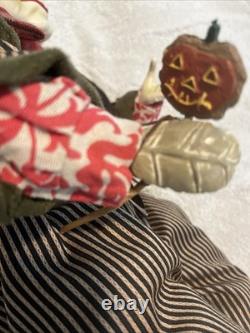 Unique Pumpkin Head 20 Halloween Figurine One Of A Kind