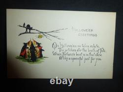 Unique-rare Htf-halloween Postcard-one Of A Kind Only One Of It's Kind Made-usa