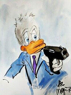 VAL MAYERIK Signed HOWARD THE DUCK Hand Painted ORIGINAL Comic Art One of a kind
