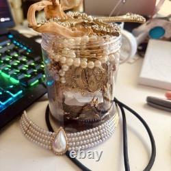 VINTAGE Holy grail jewelry jar $300+ rare luxury treasure lot one of a kind