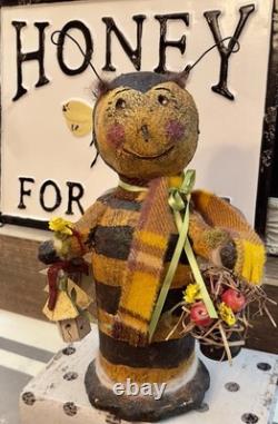 VTG Krisnick by Tom Panetta Handcrafted Primitive Standing Bumblebee 15 USA