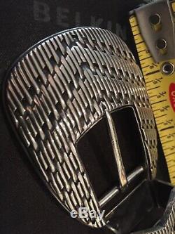 VTG One-of-a-Kind Sterling Silver Wire Ranger Set Belt Buckle by Steve Taylor