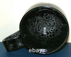 VT Mug One Of A kind Signed Hand Thrown Studio Art Pottery Black Coffee Tea Cup