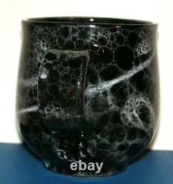 VT Mug One Of A kind Signed Hand Thrown Studio Art Pottery Black Coffee Tea Cup