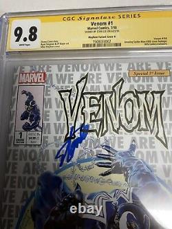 Venom 1 2018 Mayhew variant CGC 9.8 SS one of a kind signed by Stan Lee