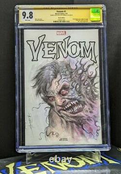 Venom #1 CGC 9.8 original one of a kind Lucio Parrillo Artwork Sketch Variant