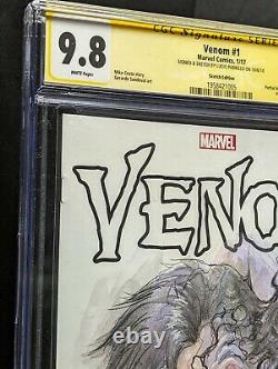 Venom #1 CGC 9.8 original one of a kind Lucio Parrillo Artwork Sketch Variant