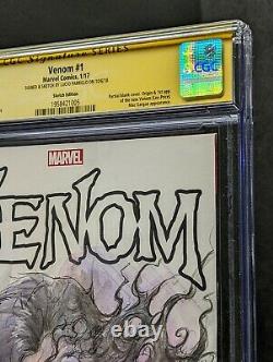 Venom #1 CGC 9.8 original one of a kind Lucio Parrillo Artwork Sketch Variant