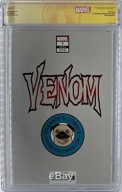 Venom #7 Cgc 9.8 Ss Clayton Crain Sketch Mint One Of A Kind Beauty Key Issue