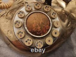 Very RARE/ One Of a Kind Brass Unicorn Landline Telephone