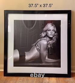 Very Rare, One Of A Kind Framed Victoria's Secret Picture 37.5 X 37.5