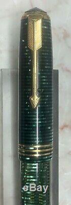 Very Rare Parker One Of A Kind Vacumatic 1935 Standard Fountain Pen Emerald Nice