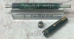 Very Rare Parker One Of A Kind Vacumatic 1935 Standard Fountain Pen Emerald Nice