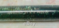 Very Rare Parker One Of A Kind Vacumatic 1935 Standard Fountain Pen Emerald Nice