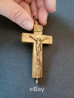 Very old, one of a kind, antique religious crucifix