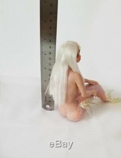 Victoria mermaid fantasy fairy One of a kind Polymer clay figurine