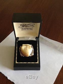 Vintage 14k Gold Elk Tooth Ring- designed by an artist- one of a kind, 7.1 grams