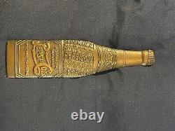 Vintage 1940 Labeled Pepsi Cola Brass/Bronze Door Push One-Of-A-Kind! SHIPS4FREE