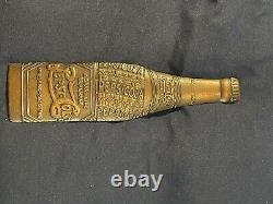 Vintage 1940 Labeled Pepsi Cola Brass/Bronze Door Push One-Of-A-Kind! SHIPS4FREE