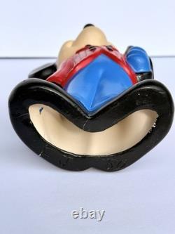 Vintage 1980s, one of a kind Handmade 9 Ceramic Disney Figurines