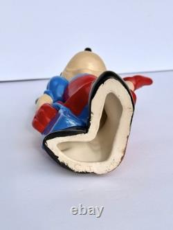 Vintage 1980s, one of a kind Handmade 9 Ceramic Disney Figurines