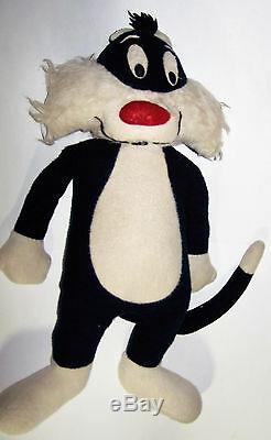 Vintage 34 Looney Tunes Sylvester the Cat Plush One Of A Kind