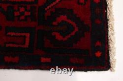 Vintage 3'7 x 5'0 Traditional Hand Knotted Vegetable Dye Wool Area Rug