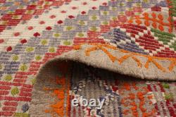 Vintage 6'9 x 9'8 Traditional Wool Hand Woven Oriental Area Rug