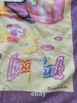 Vintage 90's LISA FRANK Painting Panda Beach Towel RARE One of a Kind