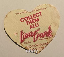 Vintage AUTOGRAPHED Sticker Signed by Lisa Frank One of a Kind 1984 Heart 3