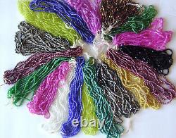 Vintage Antique Glass Seed Beads Multi Colors 20 Mini Hanks ONE OF A KIND LOT