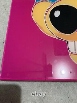 Vintage Chuck e Cheese acrylic poster Super Rare One Of A Kind Andy Warhol Pink