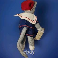 Vintage Custom One Of A Kind Felt 12 Cat Doll Rawlins Harper 1996