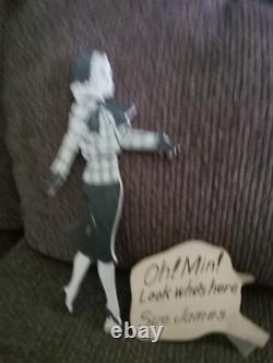 Vintage Folk Art, one-of-a-kind, hand-made wooden personality figures