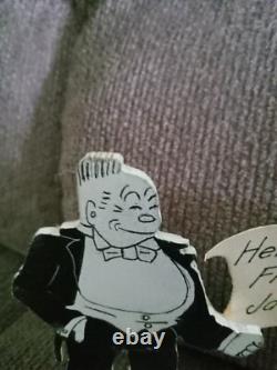 Vintage Folk Art, one-of-a-kind, hand-made wooden personality figures