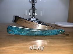 Vintage Greaves and Sons Straight Razor Rare With One Of A Kind Hand Made Scales