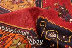 Vintage Hand-Knotted Area Rug 3'4 x 6'3 Traditional Oriental Wool Carpet