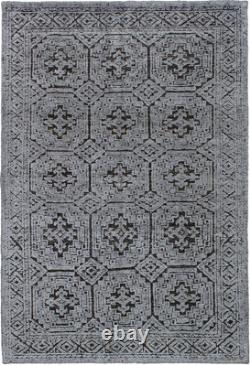 Vintage Hand-Knotted Area Rug 5'3 x 7'9 Traditional Wool Carpet