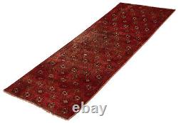 Vintage Hand-Knotted Area Rug 6'2 x 7'0 Traditional Wool Carpet