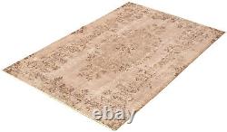 Vintage Hand-Knotted Turkish Carpet 4'8 x 7'10 Traditional Wool Rug