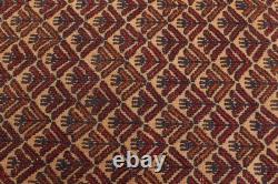 Vintage Hand Woven Area Rug 4'4 x 6'1 Traditional Wool Oriental Carpet