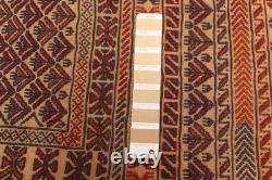 Vintage Hand Woven Area Rug 4'4 x 6'1 Traditional Wool Oriental Carpet
