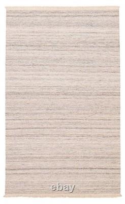 Vintage Hand Woven Area Rug 5'1 x 8'3 Traditional Wool Oriental Carpet