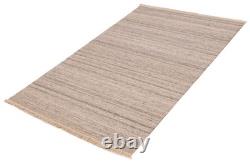 Vintage Hand Woven Area Rug 5'1 x 8'3 Traditional Wool Oriental Carpet