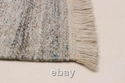 Vintage Hand Woven Area Rug 5'1 x 8'3 Traditional Wool Oriental Carpet