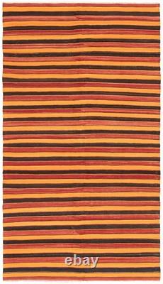 Vintage Hand Woven Area Rug 6'2 x 10'11 Traditional Wool Oriental Carpet