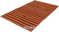 Vintage Hand Woven Area Rug 6'2 x 10'11 Traditional Wool Oriental Carpet
