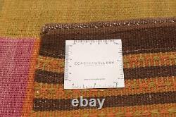 Vintage Hand Woven Carpet 10'1 x 9'10 Traditional Wool Kilim Rug