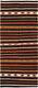 Vintage Hand Woven Carpet 3'10 X 9'5 Traditional Wool Kilim Rug